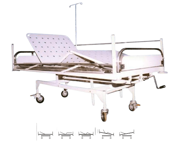 ICU bed without adjustment