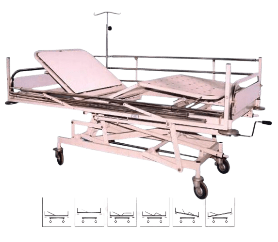 ICU Bed with X-Ray Permeable Backrest